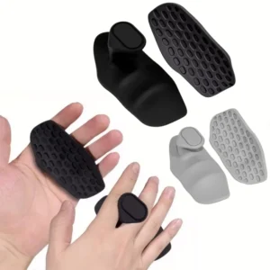 Anti-Slip Grips Strengthener Portable Finger Trainer Ergonomic Rubber Hand Protector for Weight Lifting Pull-Ups Gym Training