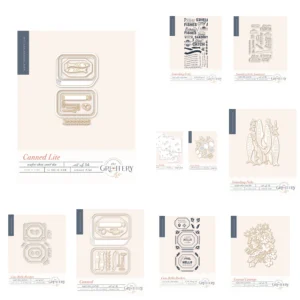Canned Lie Die 2026 New Metal Cutting Dies Clear Stamps DIY Scrapbooking Birthday Embossing Photo Album Greeting Card Handmade