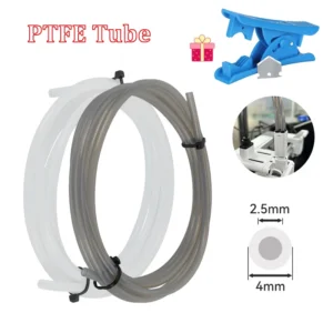 For Bambu Lab Ptfe Tube 2.5mm 4mm P1S P1P AMS A1 Mini 3D Printer Teflonto Pipe X1C Bambulab Ptfe Connector White Grey AMS LITE
