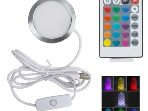For Bambu Lab LED Lamp Kit 001 Warm White DC 5V 3W RGB For Bambu Lab 3D Printer Parts Official Bambu Lab Accessories with Remote