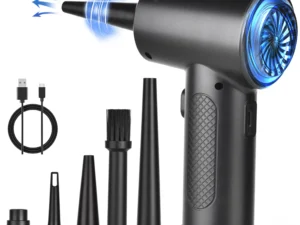Protable Air Duster for Computer Cleaning 51000RPM Cordless Compressed Air Blower with LED Light for PC computers Keyboard Clean