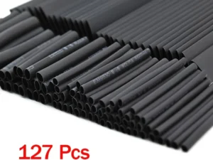 127Pcs Heat Shrink Tube Sleeving Tubing Assortment Kit Electrical Connection Electrical Wire Wrap Cable Waterproof Shrinkage 2:1