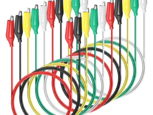 2/10pcs Color Double Headed Crocodile Clip Cable Length 45cm Crocodile Clip 28mm Cable Test Clip