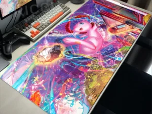 Mewtwo Large Mouse Pad Gamer pokemon Keyboard Desk Mat XXL Carpet Rubber Tapis Souris PC Accessories Mousepad Gaming accessories