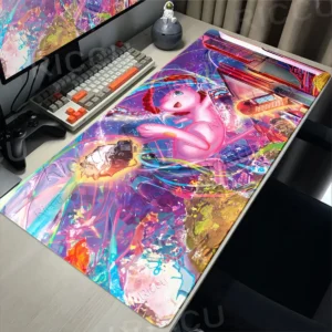 Mewtwo Large Mouse Pad Gamer pokemon Keyboard Desk Mat XXL Carpet Rubber Tapis Souris PC Accessories Mousepad Gaming accessories