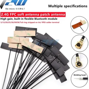 5 PCS/LOT WiFi 2.4G High Gain 5dbi , Built-in Flexible FPC Soft Antenna ZigBee Ipx4 Bluetooth Module IPX1/IPX4-K Patch Anten