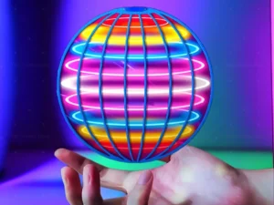 Flying ball, automatic spinning ball, LED dazzling lights, floating magic, fan, UFO flying machine, toy, gift, game, sports ball