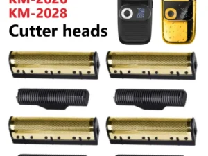 Kemei Original Electric Shavers Blades Golden Foil Knife Net and Cutter Head Suitable for KM-2026 KM-2028 Floating Razor