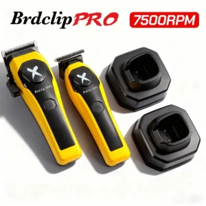 BRDCLIP BRD 619 339 Professional Barber Hair Clipper 7500RPM Base Charger LCD Display Hair Trimmer Clippers for Men Barber Shop