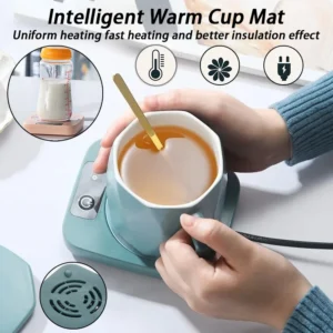 1pcIntelligent constant temperature coaster with heating and insulation 55 degree constant temperature cup with warm milk warmer
