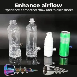 Metal Screw-Shaped tool 23 mm Metal Screw Shape Waterpipe Head Spiral Water Smoke Metal Cannon Head Fittings
