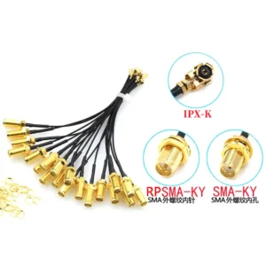 5pcs SMA Connector Cable Female to uFL/u.FL/IPX UFL to SMA Female RG1.13 Antenna RF Cable Assembly RP-SMA-K