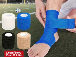 10pcs Elastic Self-Adhesive Athletic Tape Bandage 2.5/5/10cm Non-Woven Universal Fit for Sports Foot Support Joint Protection