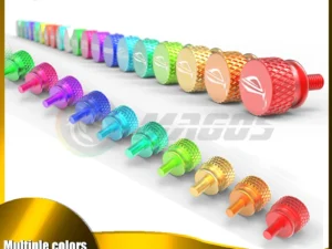 Computer Case M3.5 Screws Hand Twisting Step Thumb Knurled ROG Logo PC Beautify MOD Part 11 Colors,5Pcs