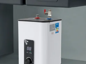 1500W 8L Electric Water Heater Instant Under Sink Stainless Steel Tank Fast Heating IPX4 Safe for Kitchen Bathroom RV SY-8