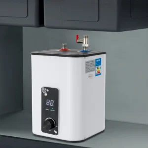 1500W 8L Electric Water Heater Instant Under Sink Stainless Steel Tank Fast Heating IPX4 Safe for Kitchen Bathroom RV SY-8