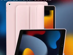 Silicone Case For iPad 9/8/7th Gen 10.2-inch, Lightweight Smart Trifold Stand Cover, Shockproof Soft TPU Back, Auto Sleep/Wake