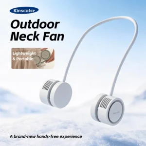 New Portable Neck Fan, Foldable Mini USB Fan, Rechargeable 1600mah Cooling Wind Fans, Personal Silent Neckfan For Sports
