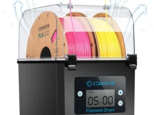 Comgrow 2 Rolls Filament Dehydrator Spool Holder Filaments Dry Box for 1.75mm, 2.85mm ABS PLA PETG TPU FDM Material 3D Printer