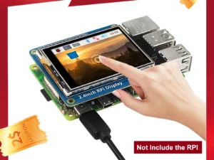2.4 Inch Raspberry Pi Touch Screen SPI Interface TFT LCD 320×240 Pixel Display LED Backlight for Raspberry Pi 4B 3B+ Zero 2 W