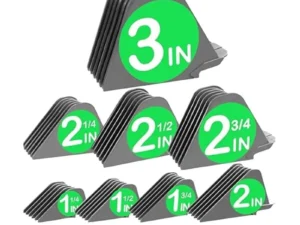 【NEW A39M】 Mega Hair Clipper Guards, 8Pcs Gray, For Wahl Full Size Hair Clippers (3 Inch 8Pcs)