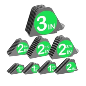 【NEW A39M】 Mega Hair Clipper Guards, 8Pcs Gray, For Wahl Full Size Hair Clippers (3 Inch 8Pcs)