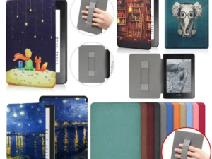 For Kindle Paperwhite 7th 6th 5th Generation Case 6 Inch PU Leather Case with Hand Strap DP75SDI EY21 Paperwhite 3 2 1 Cover