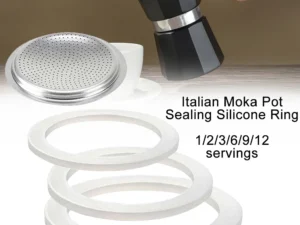 1 Set Coffee Gasket Seal For Coffee Espresso Moka Stove Pot Top Silicone Rubber Rubber Seal Espresso Makers Coffee Parts