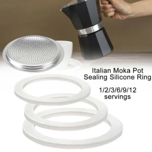 1 Set Coffee Gasket Seal For Coffee Espresso Moka Stove Pot Top Silicone Rubber Rubber Seal Espresso Makers Coffee Parts