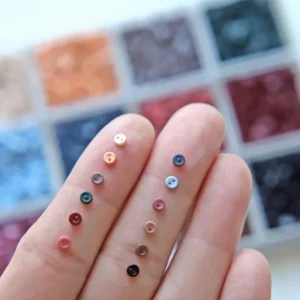 3mm Mini Buttons Retro Resin Button for DIY Cartoon Dolls Clothes Shoes Sewing Scrapbooking Card Making Garment Needlework