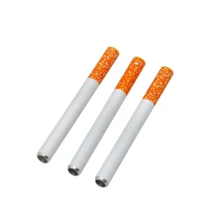 Creative cigarette shaped metal pipe washable portable filtering aluminum pipe Durable Ceramic tobacco Cigarette pipe