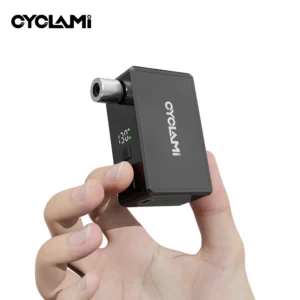 CYCLAMI AM6 Pro Mini Electric Automatic Air Pump Portable Digital Inflator MTB Road Bike Schrader Presta Tires 150PSI 800mAh