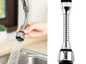 Kitchen Stainless Steel Faucet Sprinkler Water-saving Device Lengthening Rotating Splash Proof Sprinkler Spray Extender Bubbler