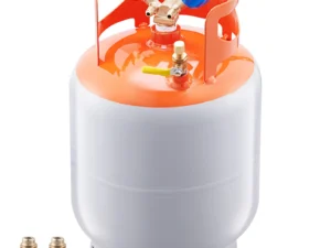 SucceBuy 30 lb Refrigerant Recovery Tank 400 psi Portable Cylinder Tank with Y-Valve for Liquid/Vapor Recovery Can for R22/R134A