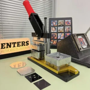 2026 Best Fridge Magnet Button Making Machine, 50*50mm Square Magnet Maker (Machine+Cutter+100 Magnets)