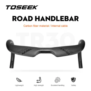 TOSEEK TR30 Bike Carbon Road Handlebar 380/400/420/440mm UD Matt Internal Routing Road Bicycle Handle Bar Bicycle Parts
