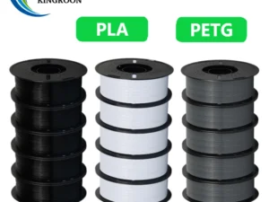 KINGROON 10KG PLA/PETG Filament 1.75mm Black White Gray 3D Printer Filament No Bubbles Plastic 10 Rolls Wholesale