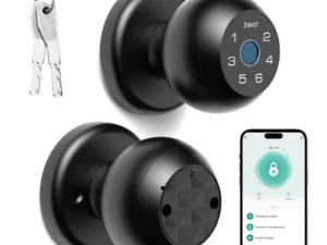 Viladepot Smart Lock Fingerprint, Passcode, App Control, Type-C Emergency Power, Indoor Door Lock