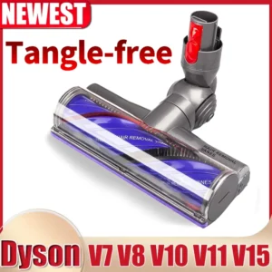 For Dyson V7 V8 V10 V11 V15 Vacuum Cleaner Anti Entangleme Direct Drive Cleaner Head , Motorhead Cleaner Head Brush Turbine Tool