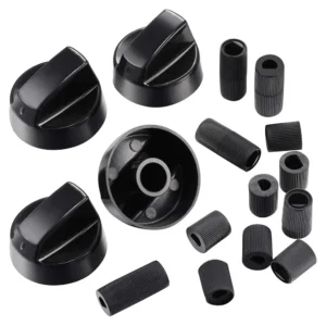 4pcs Control Knobs With 12pcs Adapters Gas Stove Control Knob For Home Kitchen Cookers Stoves Ovens Knobs