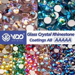 VDD SS4-SS30 AAAAA Top Quality Multi-color AB Glass Rhinestones Crystal Glitter Strass Flat Back Glue On Stones For Nail Art DIY