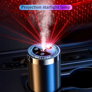 Rechargeable car aroma diffuser, aromatic essential oil, colorful lights, romantic starry sky lights, bedroom gift