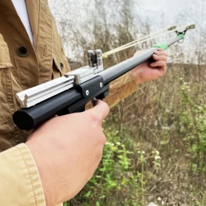 Powerful Metal Slingshot, Outdoor Hunting Catapult, Jungle Field Precision Slingshot, Stainless Steel Trigger Auto Fire Slingsho