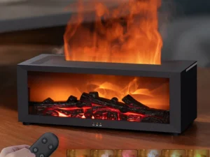Fireplace Humidifier Flame Aroma Humidifier for Home Aromatherapy Fragrance Diffuser Essential Oil Diffuser with Remote Control