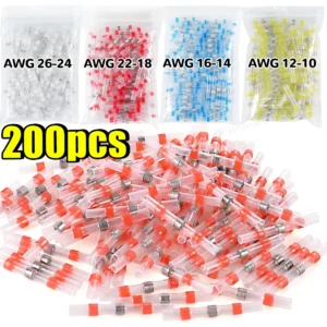 Waterproof Solder Seal Heat Shrink Tube Sleeves Electrical Wire Connector Butt Splice Terminals Heat Shrinkage Cable Connectors