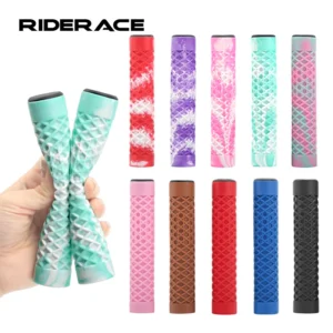 1Pair Bicycle Handlebar Grips Lengthening Non-Slip Soft Rubber Mountain Bike Grips For 22.2mm Handlebar Scooter Tricycle BMX
