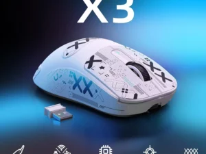 ATTACK SHARK X3 Lightweight Wireless Gaming Mouse, 49g Tri-Mode,PAW3395 26K DPI Sensor, 200h Battery Life,5 Programmable Buttons