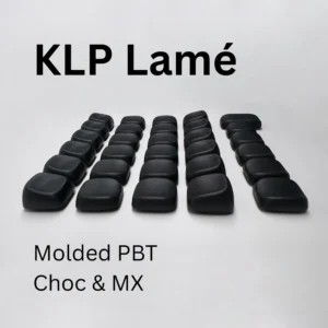 KLP Lamé Keycaps - Injection-Molded PBT Low Profile Keycaps for Kailh Choc V1 Choc V2 MX Switches KLP Lame MX Keycap