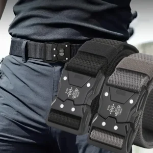 New 1pcs Versatile Men's Tactical Belts - Durable, Adjustable Design - for Outdoor Hunting & Sports Enthusiasts Men Belt