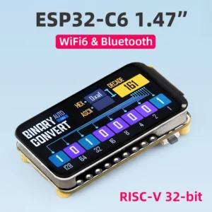 Waveshare ESP32-C6 1.47 Inch Display RISC-V Development Board WiFi 6 & BT ESP32 1.47" Screen 172×320 LCD for AIoT GUI LVGL HMI